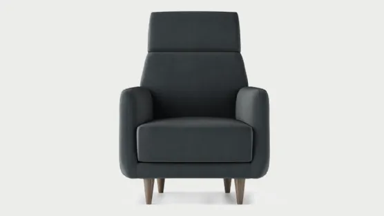 poltrona moderna schienale alto 